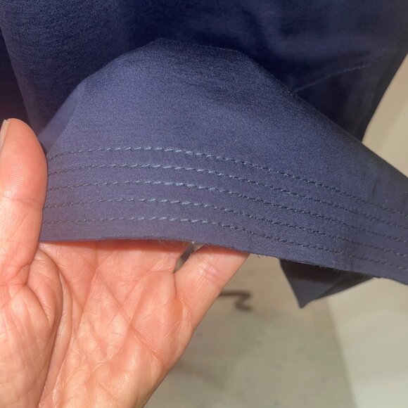 Atm Womens Dress Size Large Blue Pockets Relaxed Fit Pure Cotton New - Picture 5 of 8